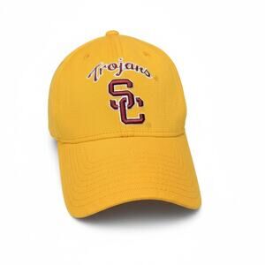 USC Trojans Yellow Cardinal Gold SC Hat Cap Hesiman by Reebok Fitted Acrylic